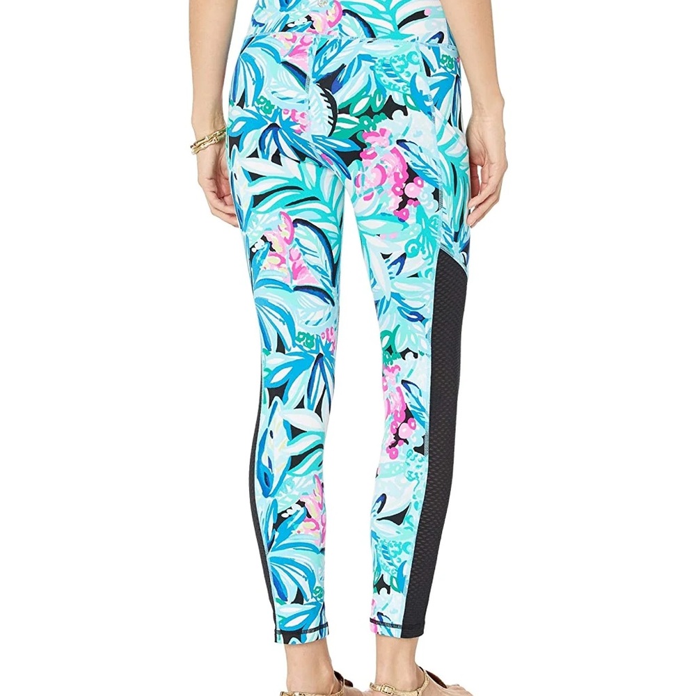 Lilly Pulitzer Tropical Blue Pink Leggings